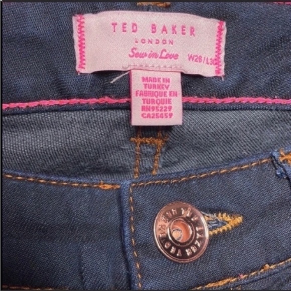 Ted Baker Skinny Kassy Jeans Dark Jeans Stretch 
Size 26 x 29 - Picture 7 of 11